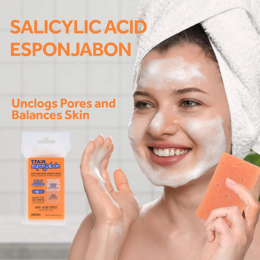 Esponjabon Salicylic Acid - Anti-Acne Effect